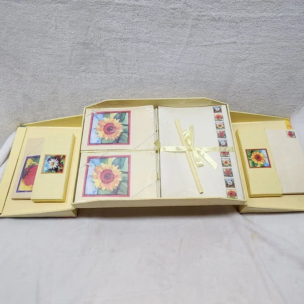 Robert Frederick  1999 Lisa Keaney Floral Stationary Set NEW Vintage
